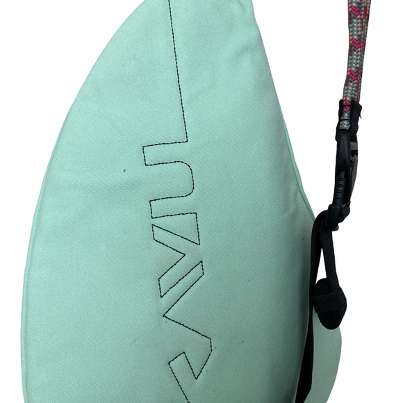 Seafoam canvas rope bag -well used - Picture 12 of 14